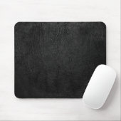 Schwarzes Leder Digital Mousepad (Mit Mouse)