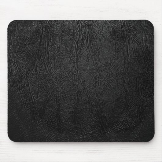 Schwarzes Leder Digital Mousepad (Vorne)