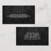 Schwarzes Leder Digital Visitenkarte (Vorne/Hinten)