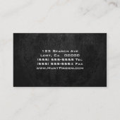 Schwarzes Leder Digital Visitenkarte (Rückseite)