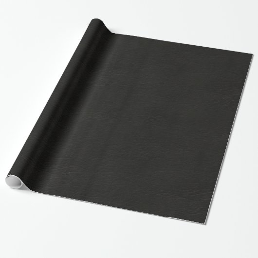 Schwarzes Leder Geschenkpapier (Ungerollt)