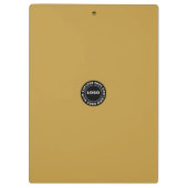 Schwarzes Leder, Gold Klemmbrett (Rückseite)