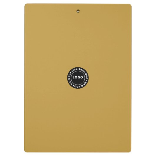 Schwarzes Leder, Gold Klemmbrett (Rückseite)