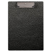 Schwarzes Leder Klemmbrett (Vorderseite)