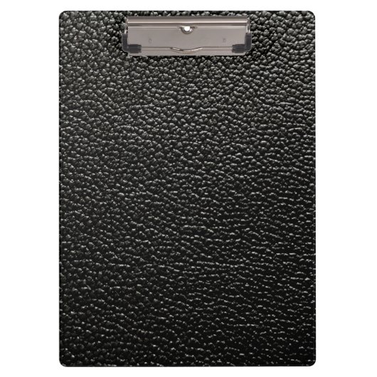Schwarzes Leder Klemmbrett (Vorderseite)