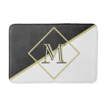 Schwarzes Leder Look White Gold 3 Color Monogram