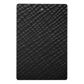 Schwarzes Leder Mini Klemmbrett (Rückseite)