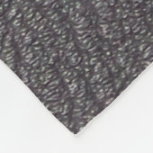 Schwarzes Leder mit weißer Heftung Fleecedecke (Ecke)