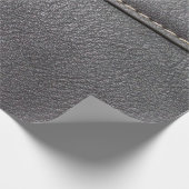 Schwarzes Leder mit weißer Heftung Geschenkpapier (Ecke)