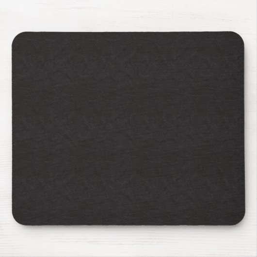 Schwarzes Leder Mousepad (Vorne)