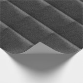 Schwarzes Leder: nahtlose Nahtstruktur. Geschenkpapier (Ecke)