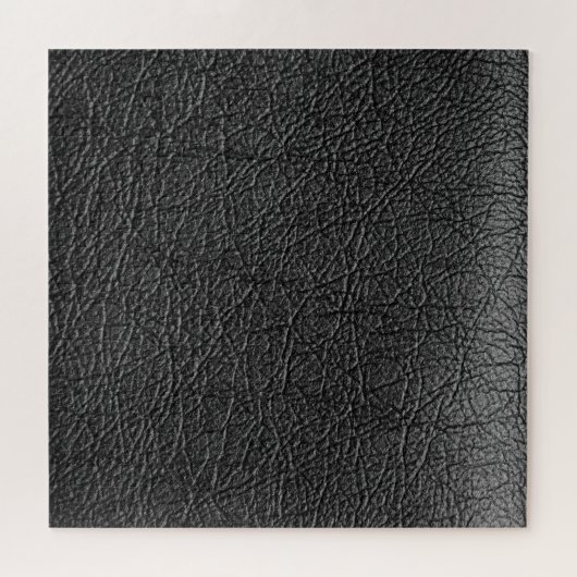 Schwarzes Leder: nahtlose Nahtstruktur. Puzzle (Horizontal)