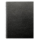 Schwarzes Leder Notizblock (Vorderseite)