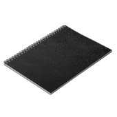 Schwarzes Leder Notizblock (Linke Seite)