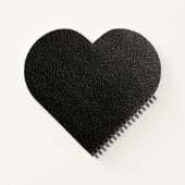 Schwarzes Leder Notizblock (Rückseite)