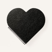 Schwarzes Leder Notizblock (Vorderseite)