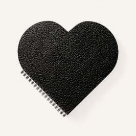 Schwarzes Leder Notizblock