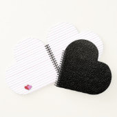 Schwarzes Leder Notizblock (Innenseite)