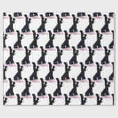 Schwarzes Leder Oberschenkelhohe Stiefel Thunder_C Geschenkpapier (Flach)