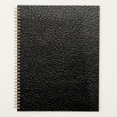 Schwarzes Leder Planer (Vorderseite)