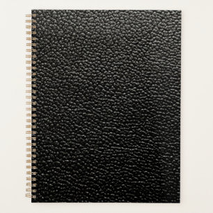 Schwarzes Leder Planer