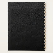Schwarzes Leder Planer (Rückseite)