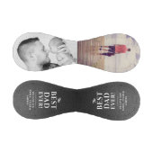 Schwarzes Leder Print Best Vater 2 FotoCollage Baseball (Paneele)