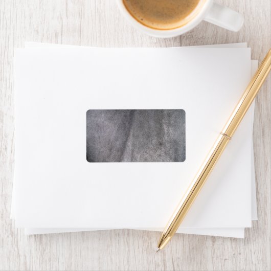 Schwarzes Leder Textur Adressaufkleber (Insitu)