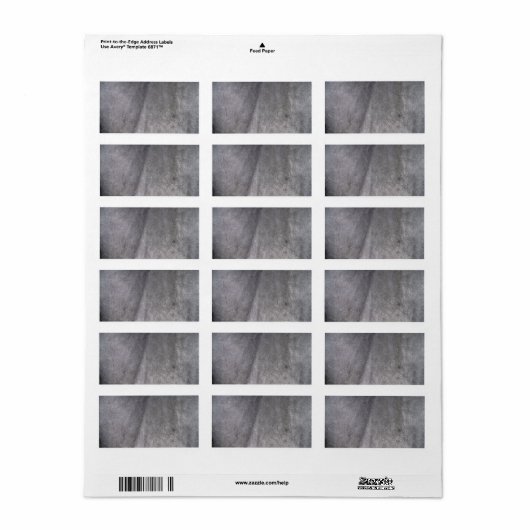 Schwarzes Leder Textur Adressaufkleber (Vorne)