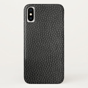 Schwarzes Leder Textur Case-Mate iPhone Hülle
