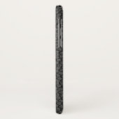 Schwarzes Leder Textur Case-Mate iPhone Hülle (Hinten/Links)