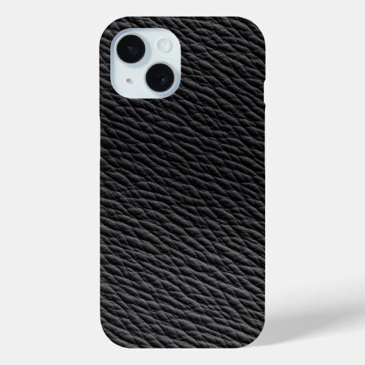 Schwarzes Leder Textur Handy Fall Case-Mate iPhone Hülle (Rückseite)