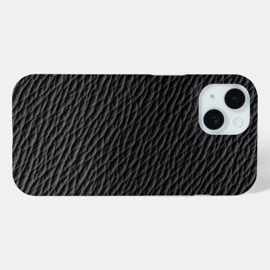 Schwarzes Leder Textur Handy Fall Case-Mate iPhone Hülle (Rückseite (Horizontal))