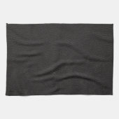 Schwarzes Leder Textur Muster Küchentuch (Horizontal)