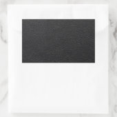 Schwarzes Leder Textur Rechteckiger Aufkleber (Tasche)