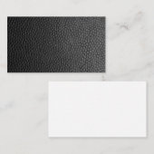 Schwarzes Leder Textur Treuekarte (Vorne/Hinten)
