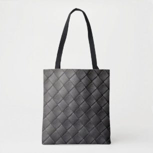 Schwarzes Leder: Vintage Textur Tasche