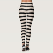 Schwarzes Lederband Leggings (Rückseite)