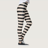 Schwarzes Lederband Leggings (Rechts)