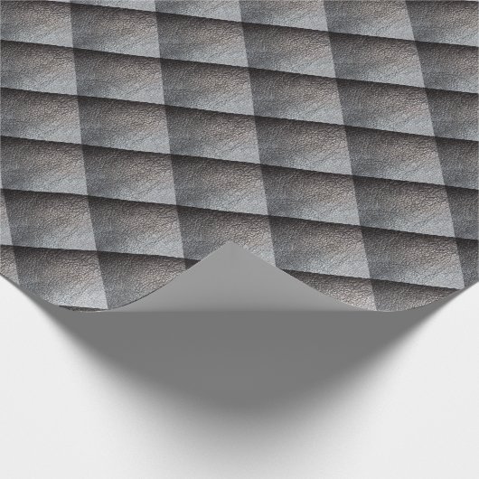 Schwarzes Ledermuster Geschenkpapier (Ecke)
