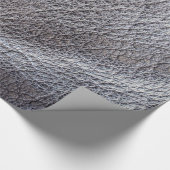 Schwarzes Ledermuster Geschenkpapier (Ecke)