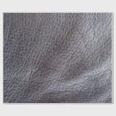 Schwarzes Ledermuster Geschenkpapier (Flach)