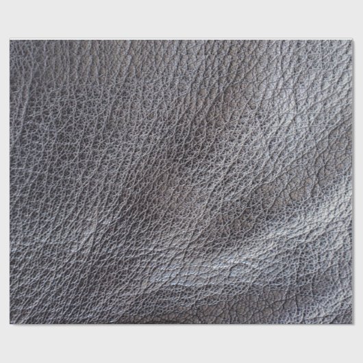 Schwarzes Ledermuster Geschenkpapier (Flach)