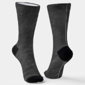 Schwarzes Ledermuster Socken (Gewinkelt)