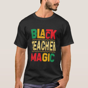 Schwarzes Lehrer-Magie-T-Shirt – Ehrung der schwar T-Shirt