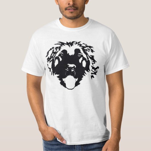 Schwarzes Leonberger war hier T-Shirt (Vorderseite)