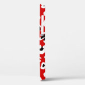 Schwarzes Leopardenherz Case-Mate iPhone Hülle (Rückseite / Links)