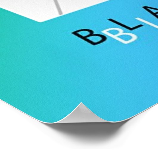 Schwarzes Licht #4 Poster (Ecke)