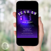 Schwarzes Licht entfliehen dem Raum Einladung