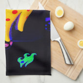 Schwarzes Licht Geschirrtuch (Viertel Falte)